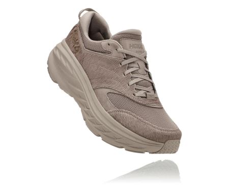 Hoka One One Hoka X Eg Bondi L - Tenis Corrida Estrada Mulher Simply Taupe Cow Hair | PT-n8GVPgd